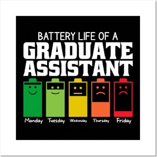 Battery Life Of A Graduate Assistant Posters and Art